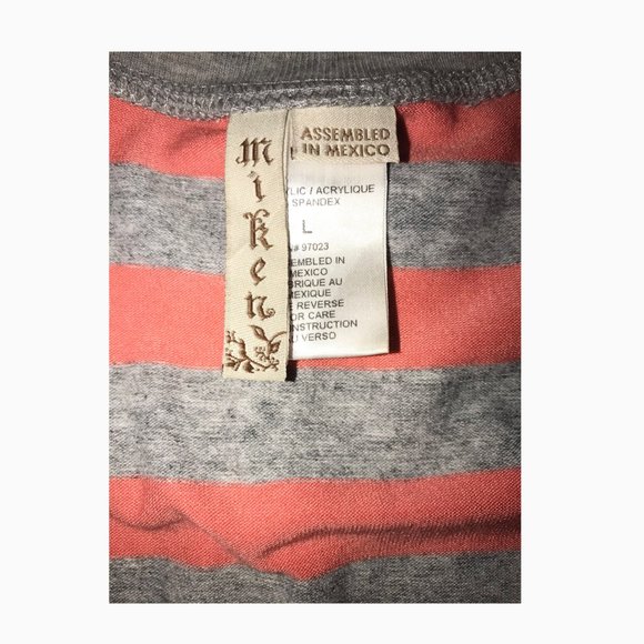 Scoop neck striped tee - Picture 2 of 2